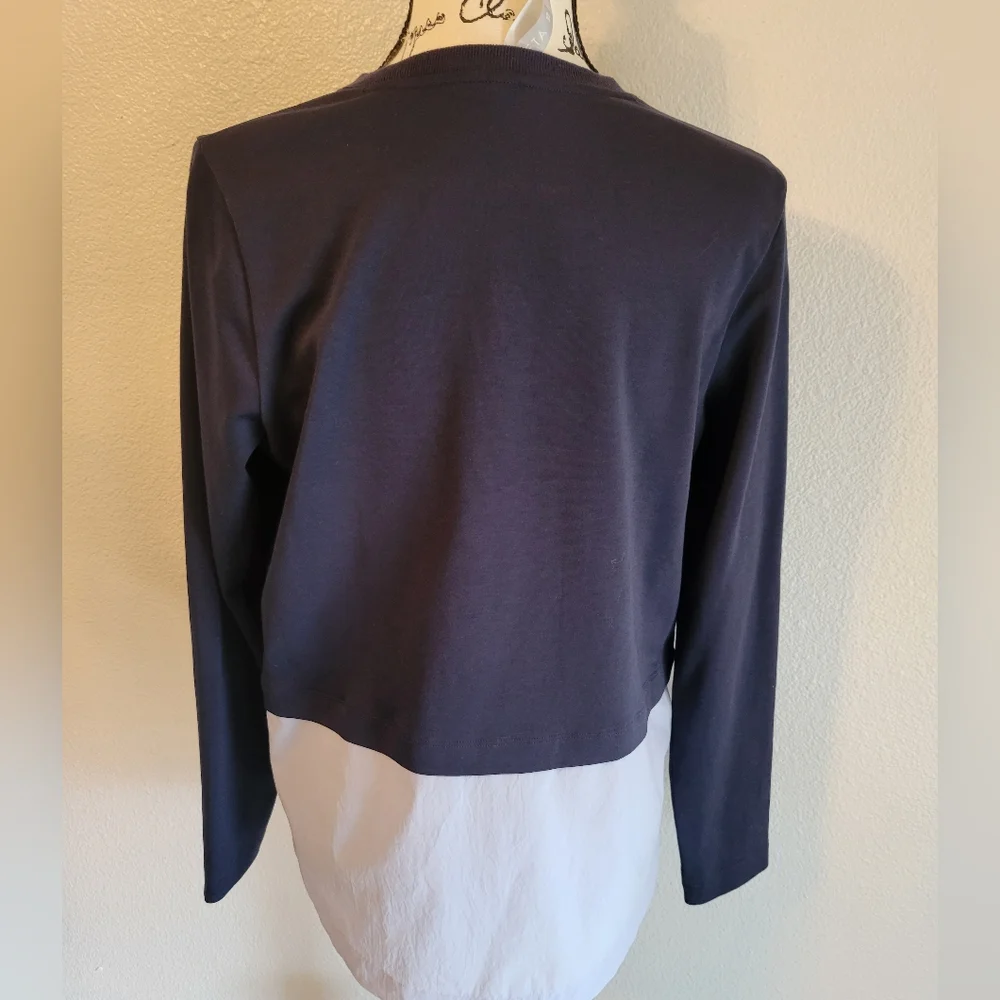 Athleta Women Gallery Top 2.0 Long Sleeve Navy Quarry Blue XS - Picture 5 of 12